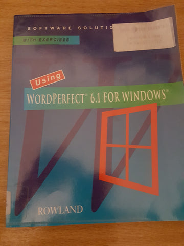 Using WordPerfect 6 for Windows